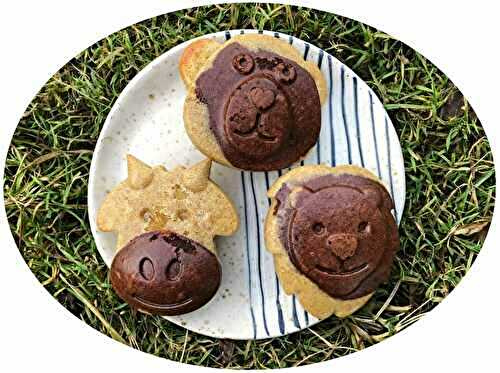 Petits gâteaux marbrés à la farine semi-complète