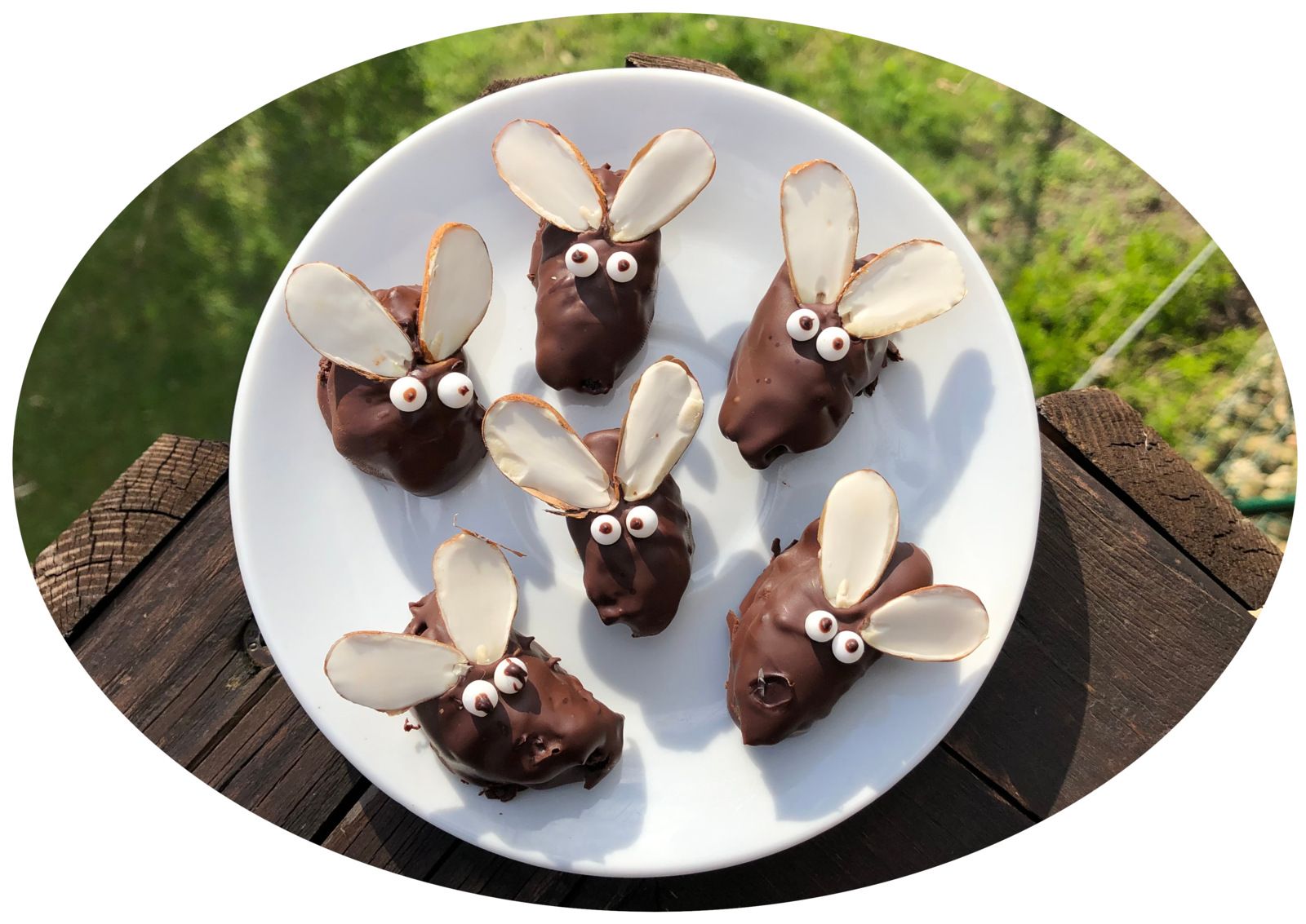 Dattes façon snickers mi-lapin, mi-caribou et remi-lapin derrière - végétalien