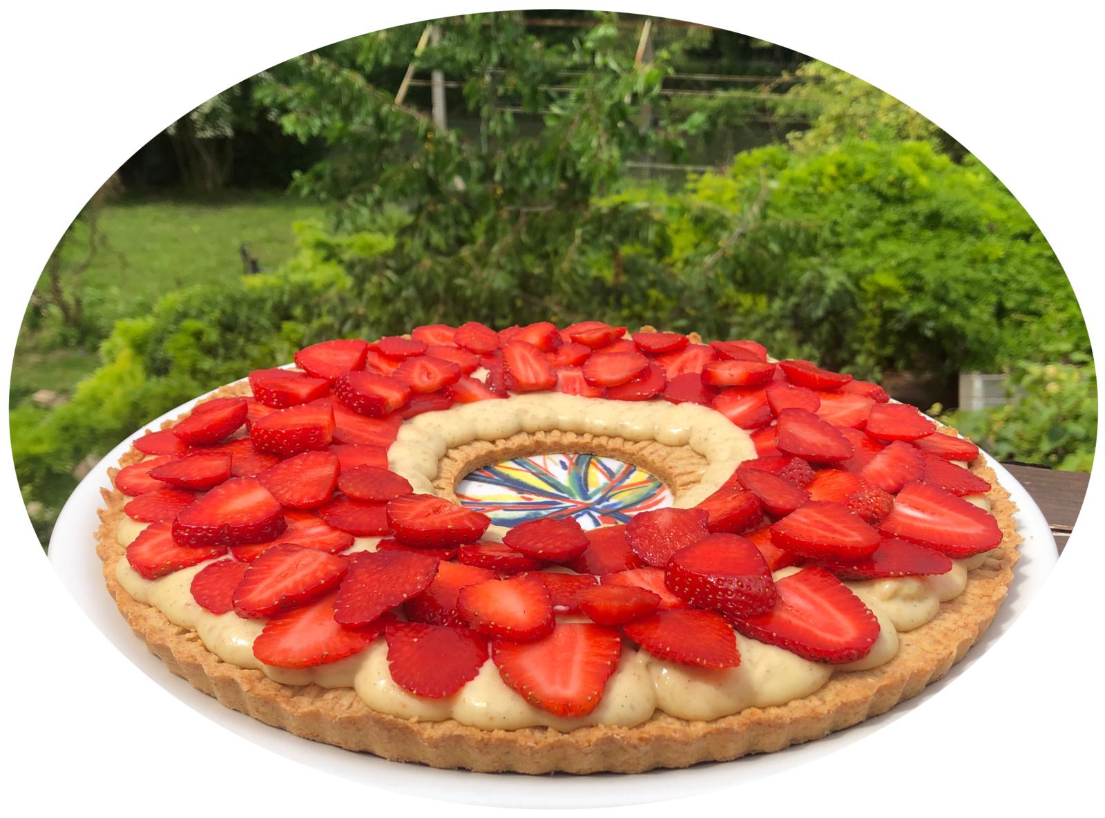 Tarte aux fraises gourmande à la farine semi-complète