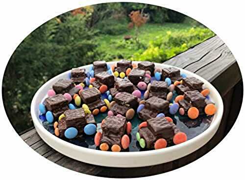 Petites voitures aux gaufrettes & chocolat noir