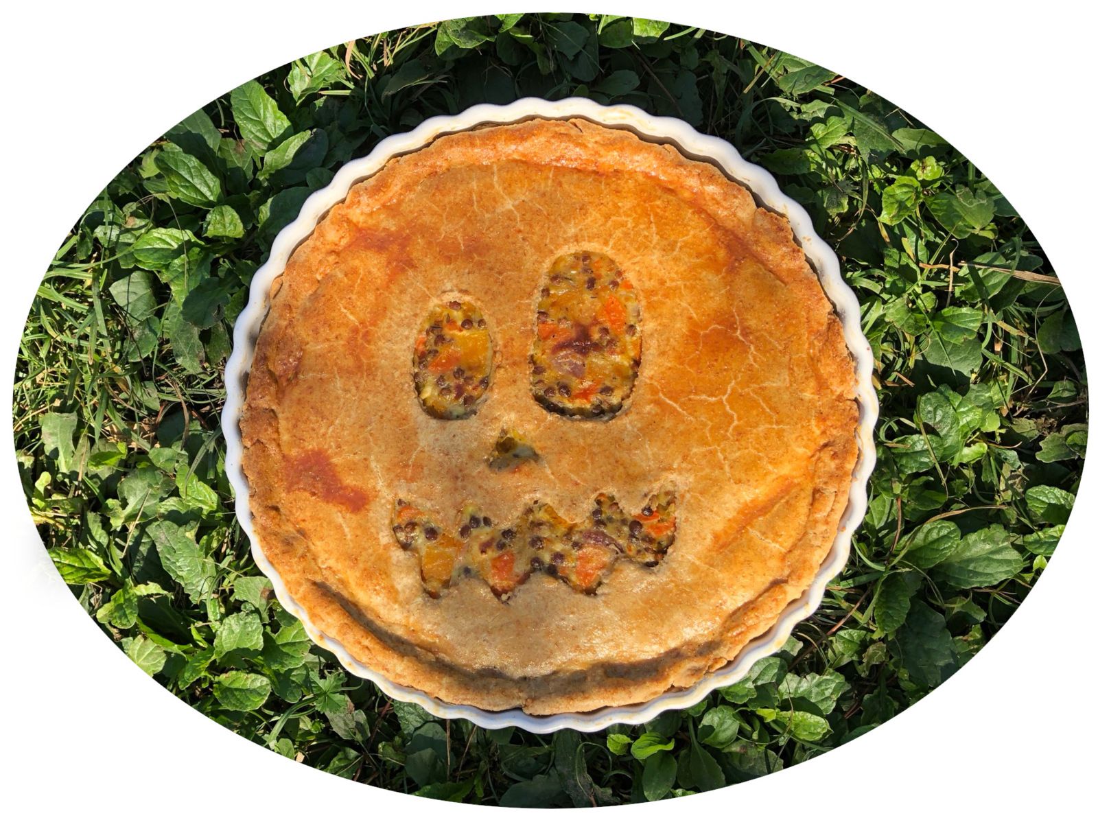 Tourte végétarienne spéciale Halloween : butternut, lentilles & feta 