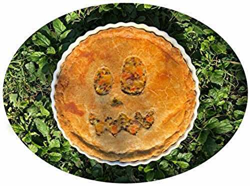 Tourte végétarienne spéciale Halloween : butternut, lentilles & feta