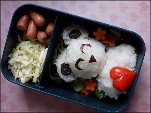 Bento ourson amoureux