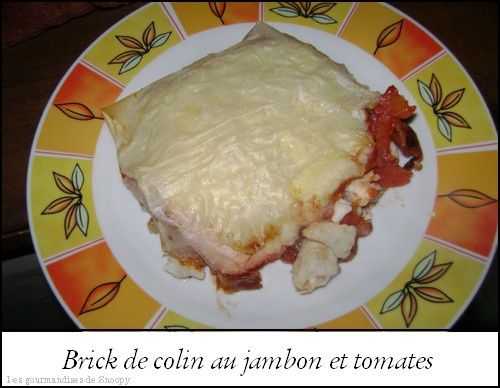 Brick de cabillaud au jambon et tomates - Une toquée en cuisine