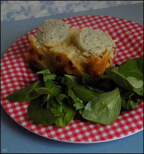 Cake au boudin et aux pommes