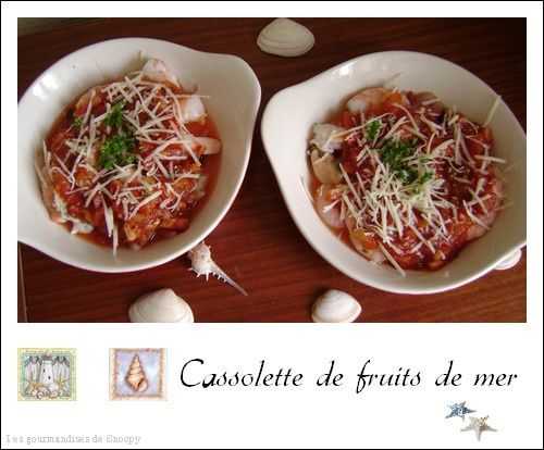 Cassolette de fruits de mer gratinée - Une toquée en cuisine