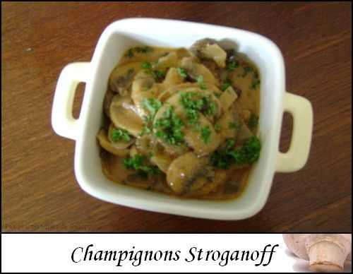 Champignons à la stroganoff