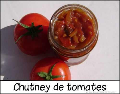 Chutney à la tomate - Une toquée en cuisine