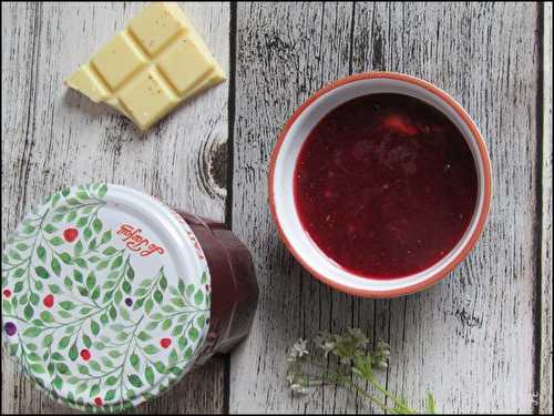 Confiture fraises chocolat blanc