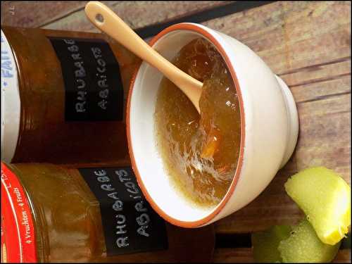 Confiture rhubarbe-abricots