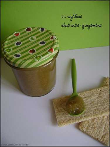 Confiture rhubarbe-gingembre