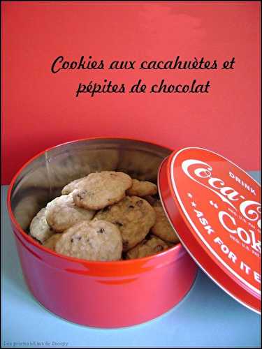 Cookies aux cacahuètes et pépites de chocolat