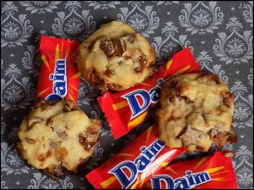 Cookies aux daims - Une toquée en cuisine
