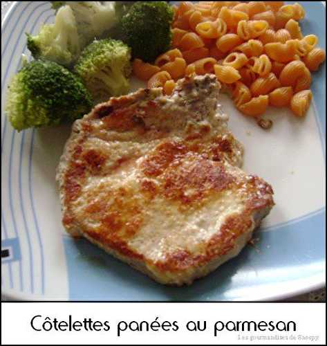 Cotelettes panées au parmesan