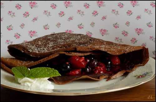 Crêpes aux fruits rouges