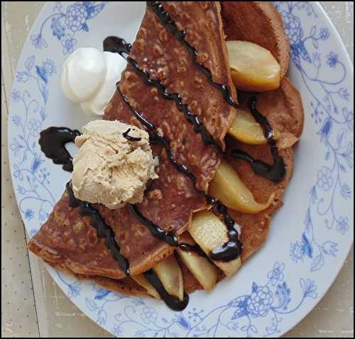 Crêpes choco aux poires