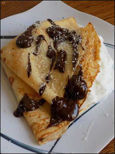 Crêpes glacées choco coco