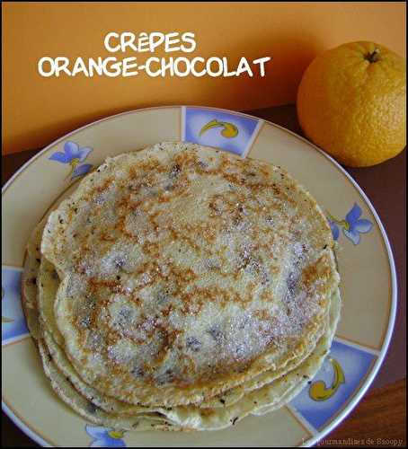 Crêpes orange-chocolat