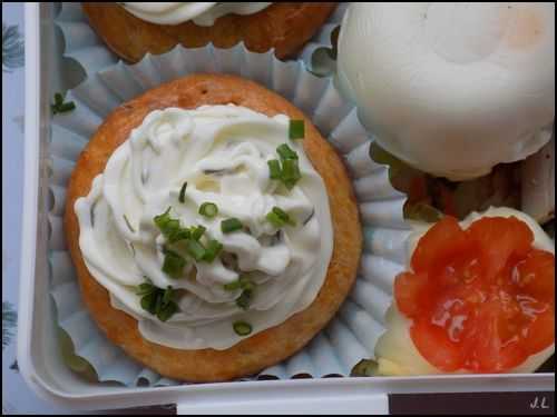 Cupcakes a la carotte et fromage frais (bento printanier)  - Une toquée en cuisine