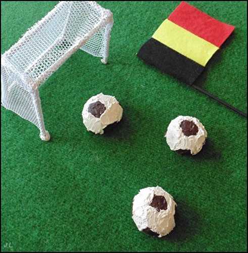 Cupcakes ballon de football
