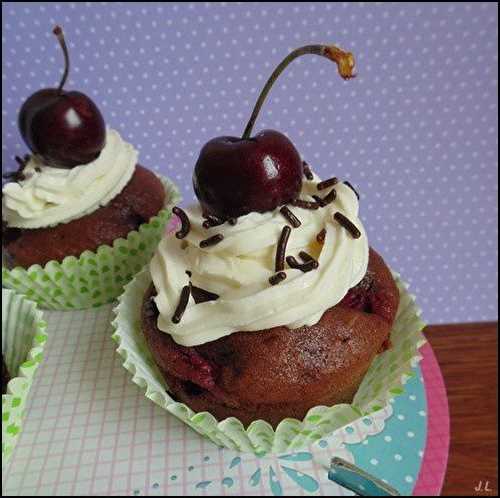 Cupcakes forêt noire