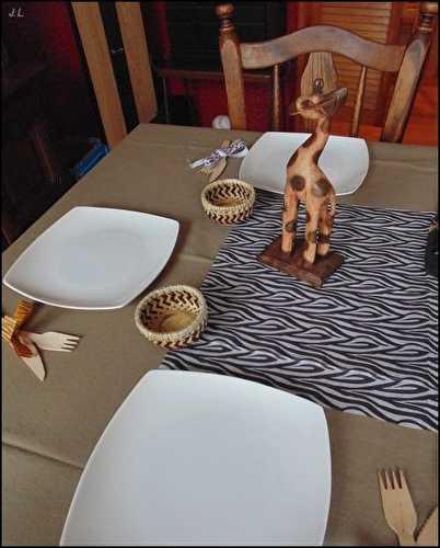 Déco de table africaine