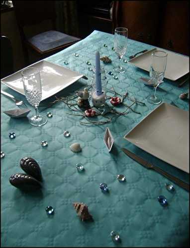 Déco de table bord de mer