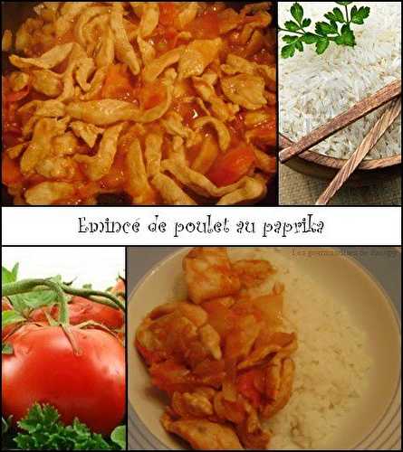 Emincé de poulet au paprika