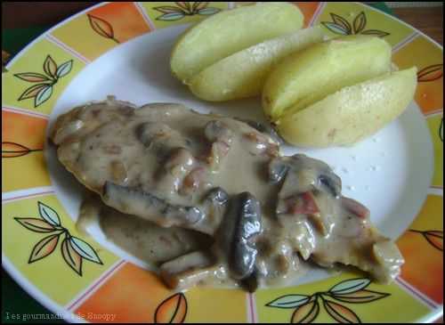 Escalopes de dinde chasseur