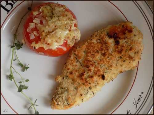 Filets de poulet panés au herbes