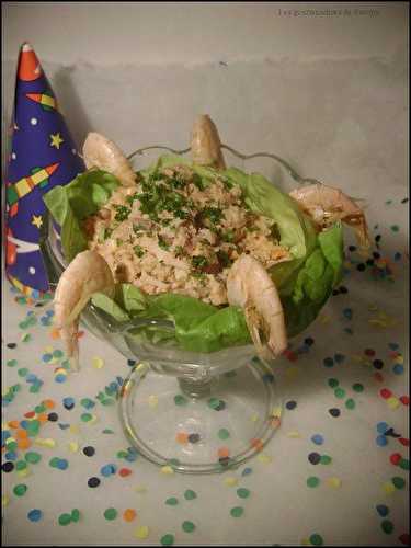 Fruits de mer sur son lit de salade - Une toquée en cuisine