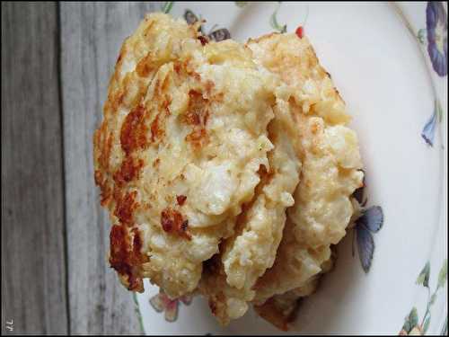 Galettes de chou fleur au comté