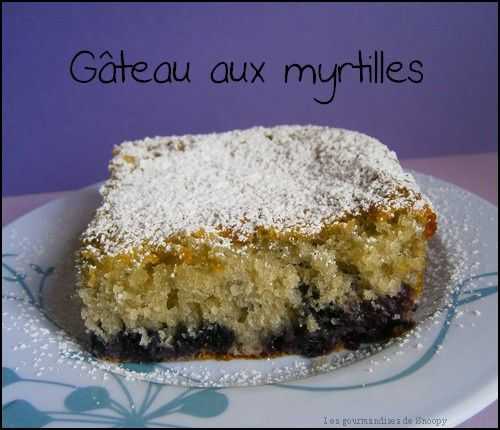 Gâteau aux myrtilles