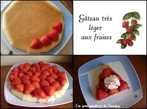 Gâteau très léger aux fraises