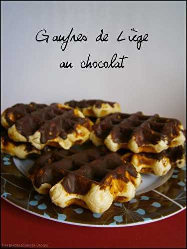 Gaufres de Liège au chocolat