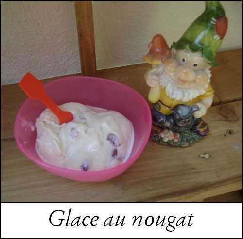 Glace au nougat