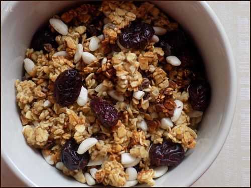 Granola à l'érable et craberries