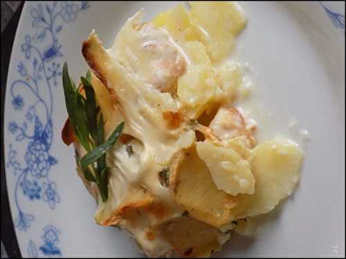 Gratin dauphinois au poulet et estragon