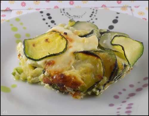 Gratin de courgettes au Babybel