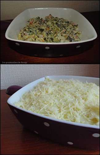 Gratin de poireaux aux lardons