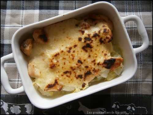 Gratin de poulet au fromage de Herve