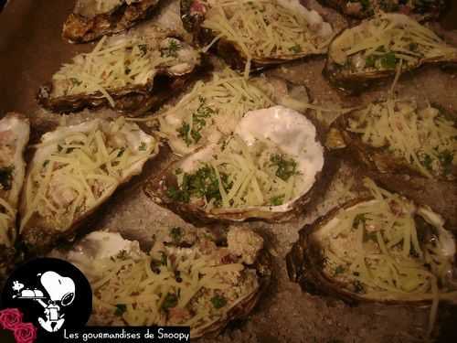 Huitres gratinées