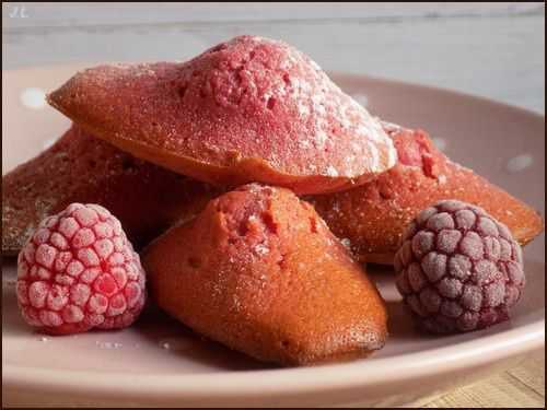 Madeleines à la framboise