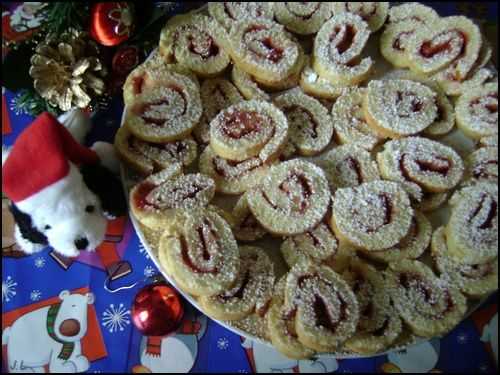 Mini roulés de Noël à la groseille