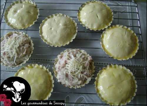 Mini tourtes jambon fromage