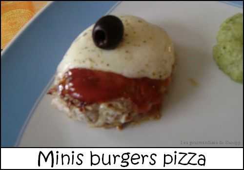 Minis burgers pizza - Une toquée en cuisine