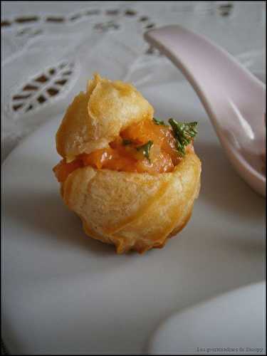 Minis choux farçis pour l'apéritif