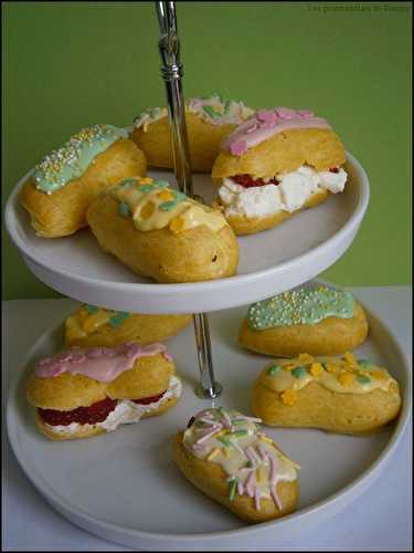 Minis éclairs pastels