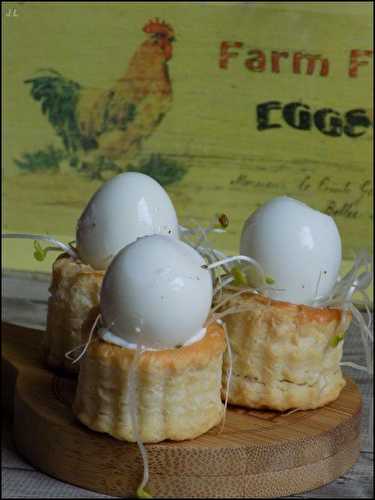 Minis feuilletés aux oeufs de cailles