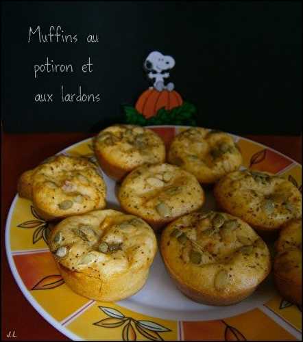 Muffins au potiron et aux lardons